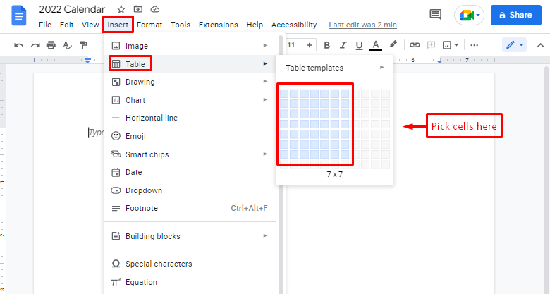 How to Make a Calendar in Google Docs (2023 Guide + Templates)