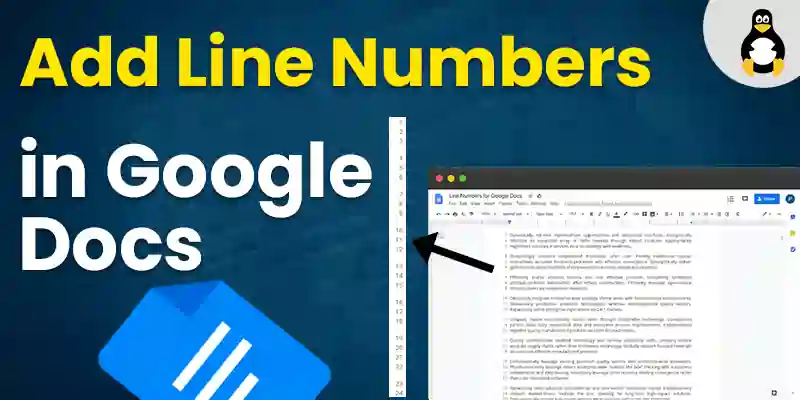 How to Add Line Numbers in Google Docs?