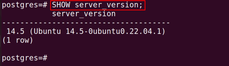 как узнать версию postgresql astra linux