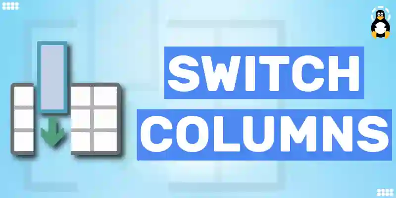 How to switch Columns in Google Docs