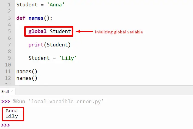 variable referenced before assignment error in python
