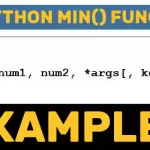 Python min() Function