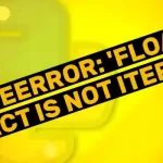 TypeError: 'float' object is not iterable in Python