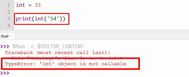 Typeerror: 'Int' Object Is Not Callable In Python – Its Linux Foss