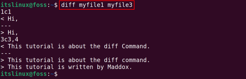 Diff Command In Linux Explained Its Linux FOSS