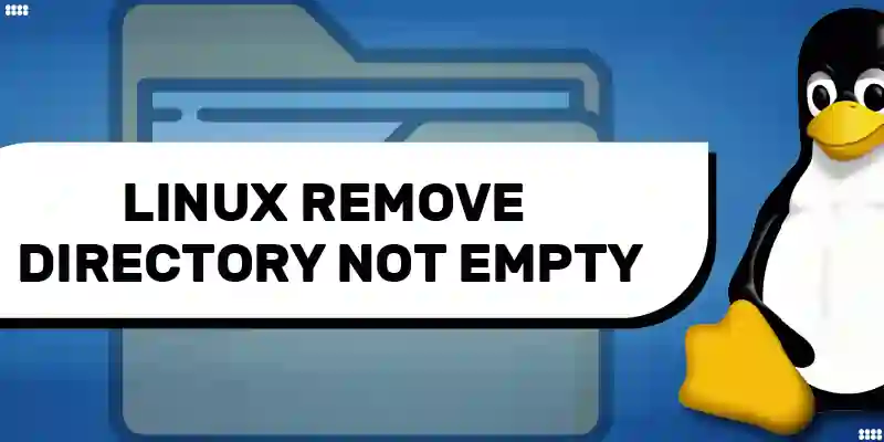 linux remove directory not empty