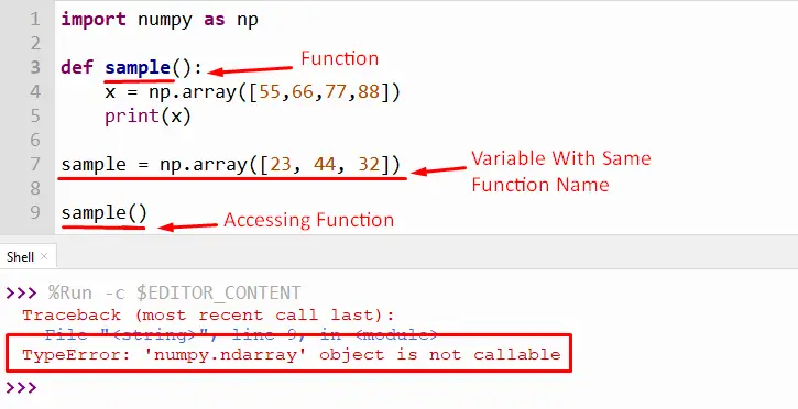 Typeerror: 'Numpy.Ndarray' Object Is Not Callable In Python – Its Linux Foss