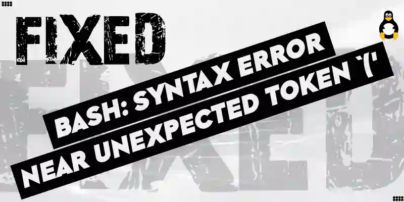 Fix bash syntax error near unexpected token `('