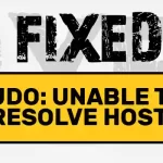 Fix sudo unable to resolve host