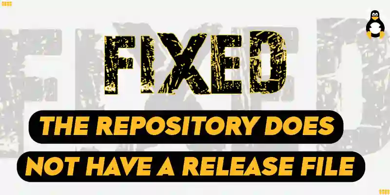Fix the repository does not have a release file