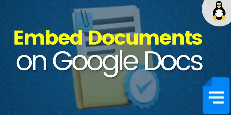 How to Embed Document in google docs