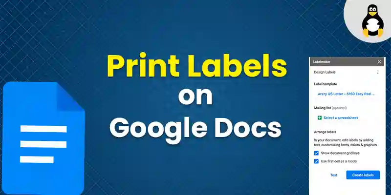 How to Print Labels in Google Docs