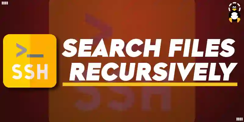 How to Search Files Recursively into Subdirectories