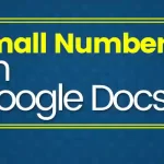 How to Make Small Numbers on Google Docs