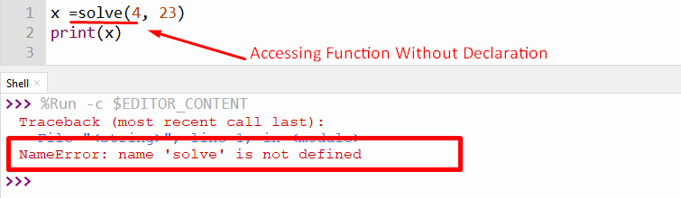 Nameerror: Function Is Not Defined In Python – Its Linux Foss