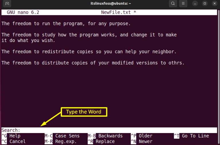 how-to-use-nano-editor-in-linux-its-linux-foss