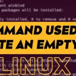 What Command Used to Create an Empty File