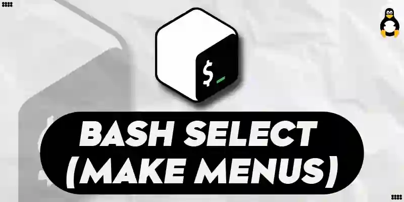 Bash Select (Make Menus)