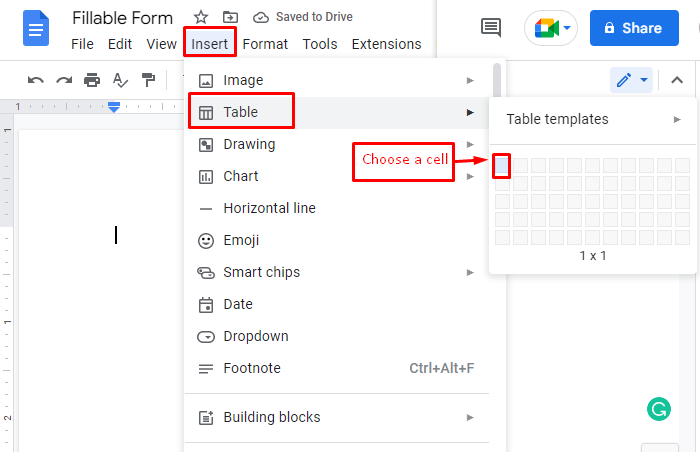 How To Create An Online Fillable Form In Google Docs