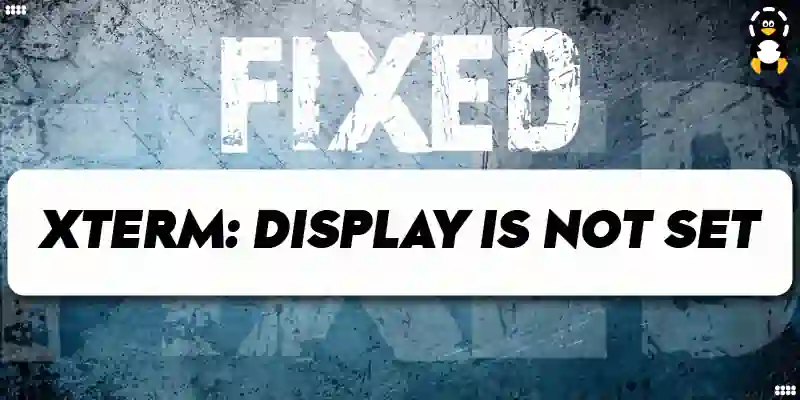Fix xterm DISPLAY is not set