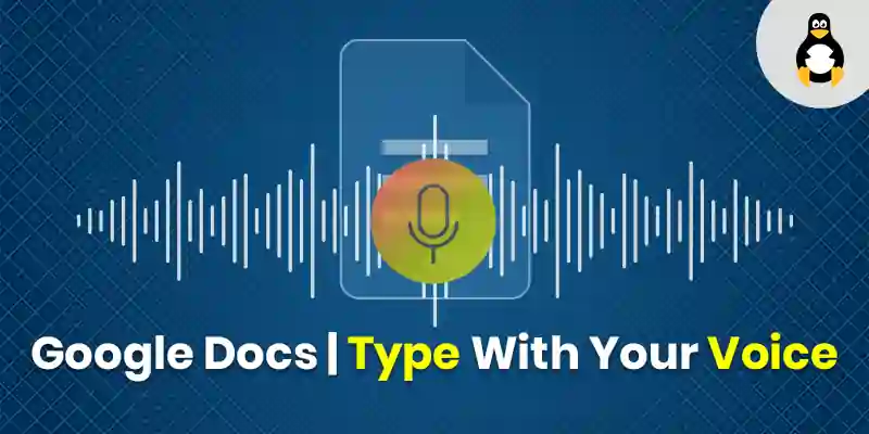 Type With Your Voice in Google DOcs