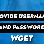 How to Provide a Username and Password to wget?