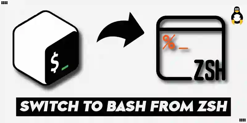 How to Switch to bash from zsh in Linux