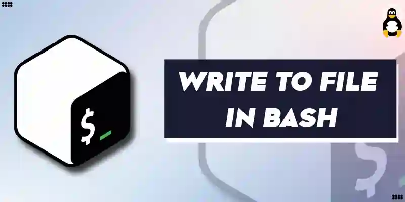 How to Write to File in Bash