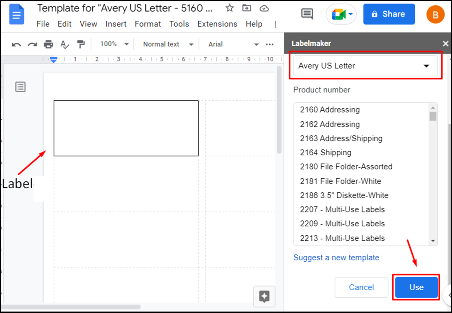 google docs avery label templates