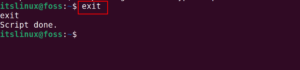How to Use script Command in Linux? – Its Linux FOSS