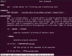 Linux sed remove line