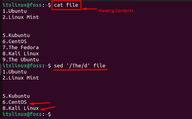 Sed Command To Delete A Line In Linux Its Linux FOSS