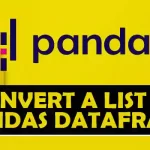 How to Convert a List to Pandas DataFrame