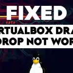 How to Fix virtualbox drag and drop not working