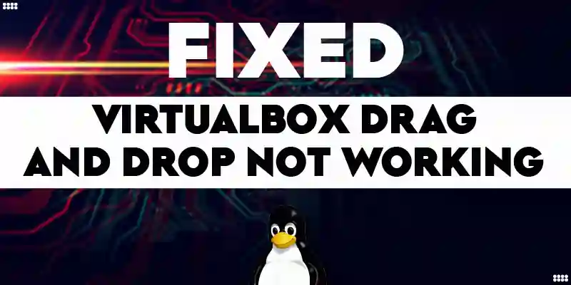 How to Fix virtualbox drag and drop not working