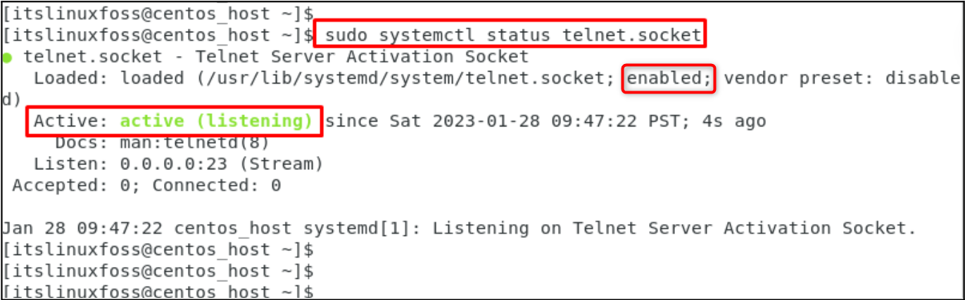 How To Install And Configure Telnet In CentOS? – Its Linux FOSS