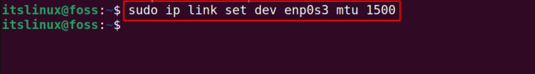 sudo ip link set dev eth0 mtu 1350