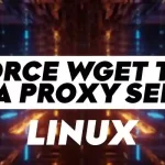 How do I Force wget to Use a Proxy Server Without Modifying System Files