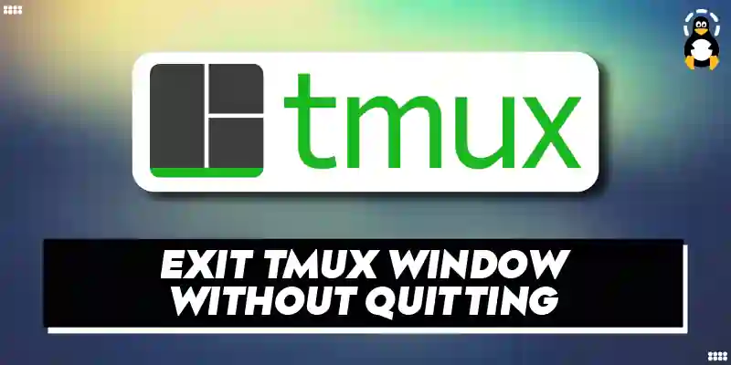 How to Exit tmux Window Without Quitting the Terminal Program