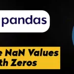 How to Replace NaN Values With Zeros in Pandas DataFrame