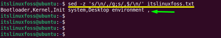 how-to-replace-newline-with-comma-using-the-sed-command-its-linux-foss