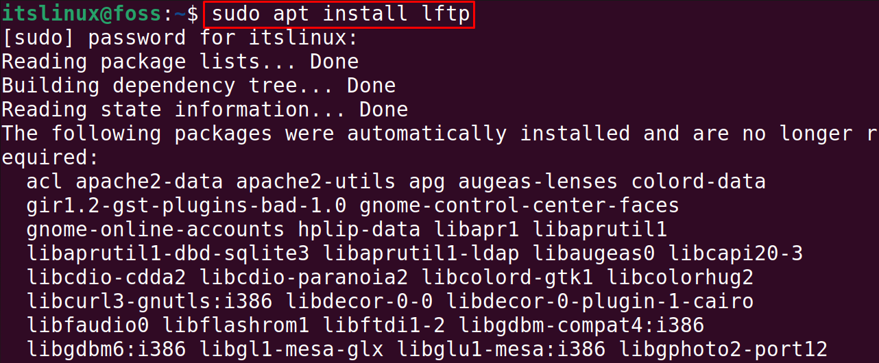 lftp Command in Linux Its Linux FOSS