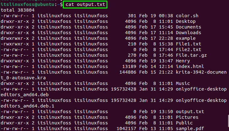 how-to-save-the-terminal-output-to-a-file-its-linux-foss