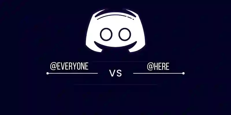 Comparison Between @everyone and @here on Discord