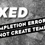 How to Fix _Tab completion errors_ bash_ cannot create temp file