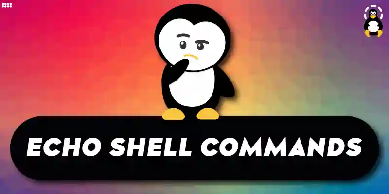 How to echo Shell Commands