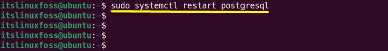 How To Restart Postgresql In Ubuntu