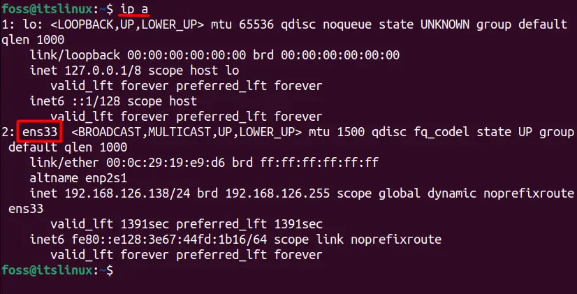 set static ip ubuntu command line