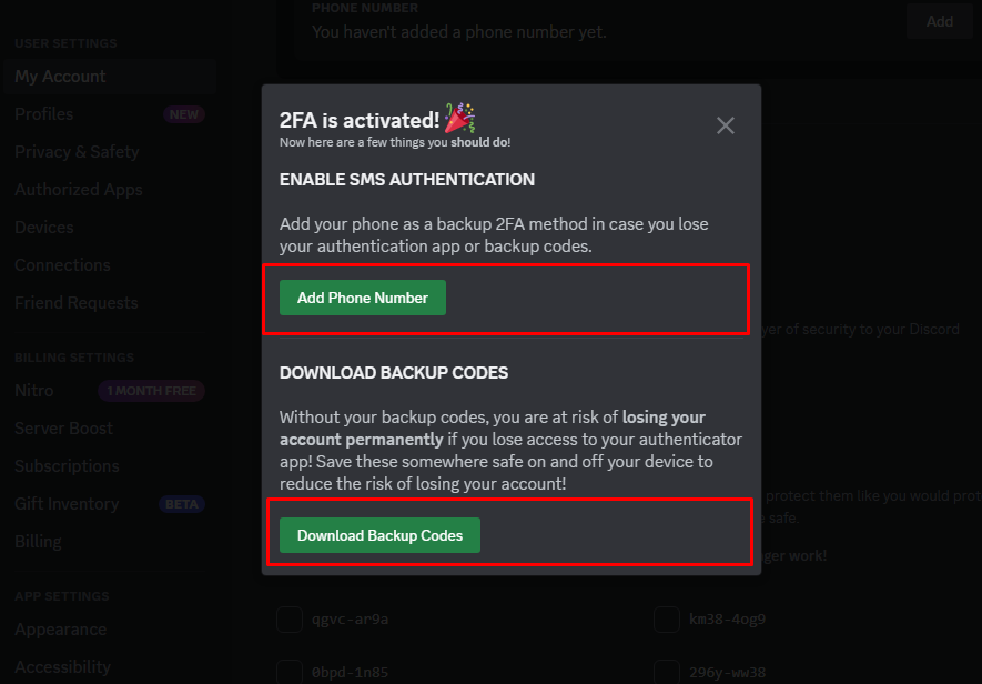 Set Up Two-Factor Authentication in Discord7