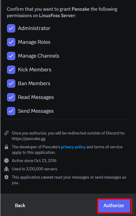 How to Add Pancake Bot on Discord? – Its Linux FOSS